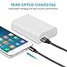 Cell-Tronics iScso55303 Micro USB Cable, Nylon Braided Tangle Free Data Sync Android Charging Power Cord High Speed USB 2.0 for Samsung/HTC/LG - 3 Piece