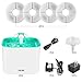pedy Cat Water Fountain, Automatic Cat Flower Water Fountain, Pet Water Fountain for Cats and Dogs with Filter 4 Filters, Green (2.0L)