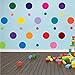 Polka Dots Wall Decals- Vinyl Wall Decal Dots Removable -Wall Decor Stickers Wall Dots for Bedroom Living Room Kids Boys and Girls