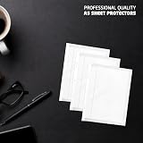 1ABOVE 45 Micron 100Pack A5 Plastic Wallets Glass Clear Punched Ring Binder view 4