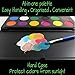 Mosaiz Face Makeup, Face Paint Kit for Kids, 12 Colors Professional Face Painting Palette for Purim with 30 Stencils, Brush and Facepaint Crayon, Birthday Gift for Girls, Body Paint