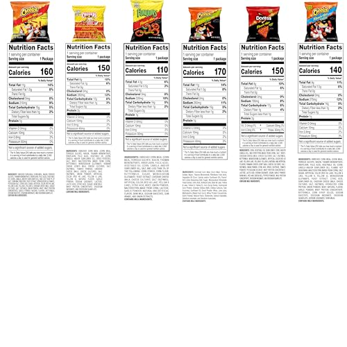 FRITO-LAY FLAMIN’ HOT MIX, VARIETY PACK, 3.34 POUNDS, (PACK OF 40), PACKAGING MAY VARY