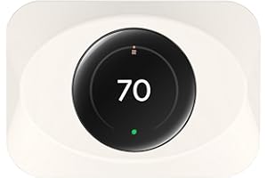 BAOKZZOM Nest Thermostat Wall Plate Cover Compatible with Google Nest Learning Thermostat (4th Gen), Practical Nest Thermostat Trim Kit, Nest Learning Thermostat 4 Accessory, Snap fit Design, Beige