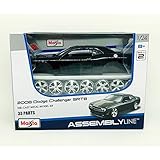 Maisto 1:24 Scale Assembly Line 2008 Dodge Challenger SRT8 Diecast Model Kit (Colors May Vary)