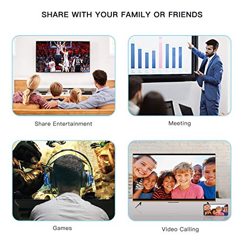 Digital Hdmi Adapter for Phone/iOS to Hdmi Cable Digital AV 2 in 1 Plug Play 1080P TV Converter Compatible with iPhone XR/XS/Max X 11/8/7/6/5Plus Table to TV Projector Monitor - Thumbnail 6