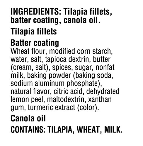 Gorton's, Skillet Crisp Tilapia Classic Seasonings with Lemon, 13.3 oz (Frozen)