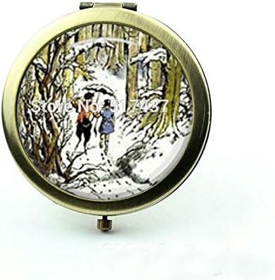 easyLife Chronicles Of Narnia Compact Mirror Small Pocket Mirrors Glass Photo Jewelry Photo Mirror