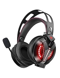 Combatwing - Auriculares para videojuegos - Xbox One Headset PS4 compatible con PS4, PC, Xbox One (adaptador necesario), interruptor (audio) auriculares con protección de memoria y micrófono ajustable