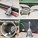 YES.YM Hand Call Bell Multi-Purpose Hand Bell for Wedding Decoration,Alarm,School Church Classroom,Bar (Silver)