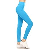 Leggings Depot High Waisted Leggings for Women Buttery Smooth & Soft Women's Solid Yoga - Reg, Plus, 1X3X, 3X5X