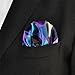 Shlax&Wing Checked Blue Pink Brown Handkerchieves Mens Neckties Hanky