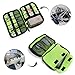 Electronics Organizer, Jelly Comb Electronic Accessories Cable Organizer Bag Waterproof Travel Cable Storage Bag for Charging Cable, Cellphone, Mini Tablet (Up to 7.9'') and More (Black and Green)