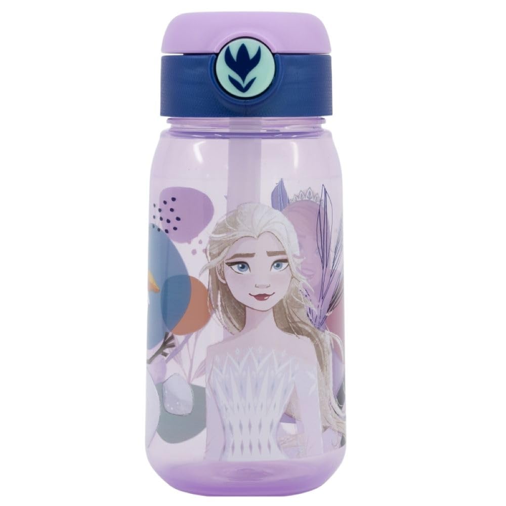 OM SUPPLIES Frozen Characters Childrens Reusable Drinking Bottle 510ml - Holiday, Back to School Lunch Kids BPA Free Plastic (Frozen)