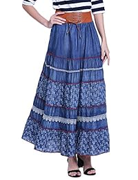 Anienaya damaes Floral Impresión Bohemio Estilo Redondo Cuello Elastico Cintura Pulsera Mangas Maxi Vestido