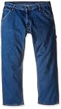 Key Apparel Men's Performance Denim Dungaree, Indigo, 36x30