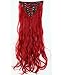 8PCS Clip in Hair Extensions Straight Wavy Curly Full Head Women Colorful Highlight Ombre Hairpiece -24