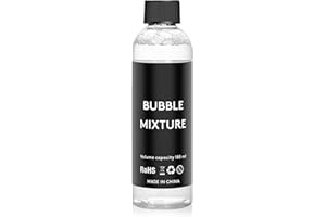 Tenro Edible Bubble Solution Refill - 180ml Large Bottle | Makes 1000+ Long-Lasting Bubbles | Vegan, Non-Toxic | Bubble Mixtu