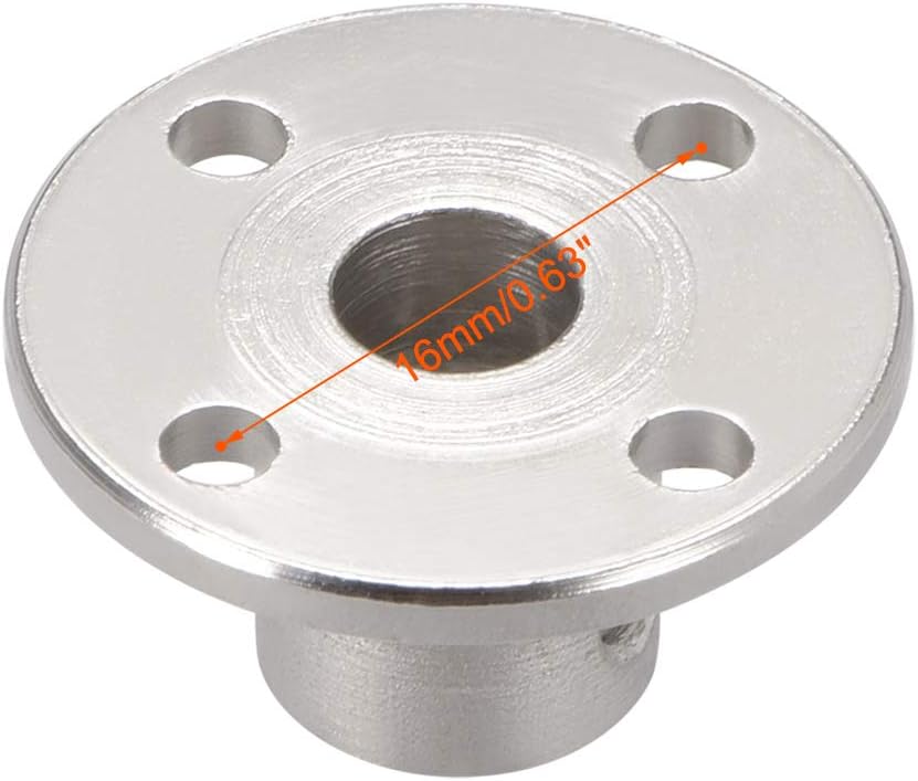 sourcing map 6mm Inner Dia H12*D10 Rigid Flange Coupling Motor Guide Shaft Coupler Motor Connector for DIY Parts - Image 3