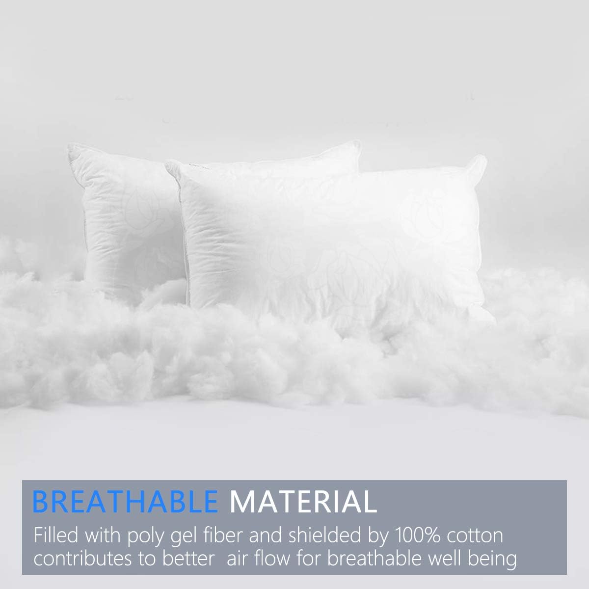 Emolli Throw Pillow Inserts Set of 2, Throw Pillow Inserts Premium Stuffer Down Alternative,Super Soft Microfiber Filled Decorative Pillow Cushion, 18 x 18 Inches: Home & Kitchen