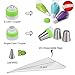 YIHONG Set of 8 Russian Piping Pips with Storage Box, Baking Supplies with 8 Icing tips, 1 Leaf tip Cake Decorating Tips for Cookies Birthday Wedding Cake