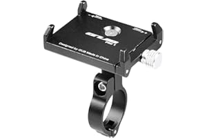 GUB PRO1 Universal Alloy Bike Cell Phone Holder Aluminum Bicycle Handlebar Phone Support for 3.5-6.2inch Bike Bracket Mount