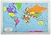 Painless Learning Laminated Educational Placemats for Kids: US Presidents, USA Map, World Map