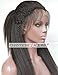 Chantiche Natural Looking Italian Yaki Glueless Full Lace Wigs with Baby Hair for Black Women Best Brazilian Remy Human Hair Wig Light Brown Lace 130 Density 16inch #1B