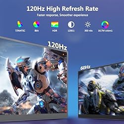 Portable Monitor 18.5 Inch 120 Hz 1080P 100% sRGB