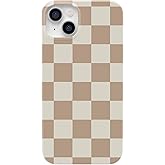 Casely iPhone 13 Case | Fit Check | Neutral Checkerboard | Compatible with MagSafe | Classic Ultra Slim Design