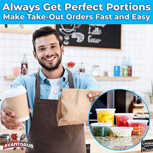 Deli Grade, BPA Free 16oz Plastic Containers with Lids, 24ct. Leakproof