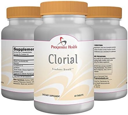 Clorial: Bad Breath Supplement, To Neutralizes Odor Causing Bacteria - Halitosis Or Chronic Bad Breath Vitamins by Progressive Health