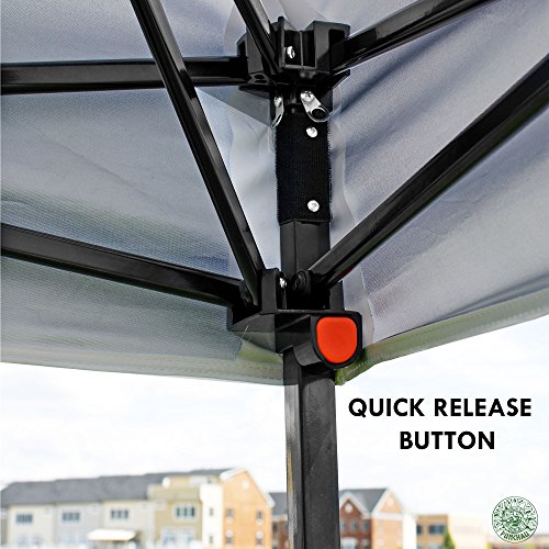 Punchau Pop Up Canopy Tent with Removable Sidewall 10 x 10 Feet, White - UV Coated, Waterproof Instant Outdoor Party Gazebo Tent