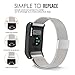 Garmin Vivoactive HR Watch Band, MoKo Milanese Loop Stainless Steel Mesh Replacement Bracelet Strap for Vivoactive HR Sports GPS Smart Watch with Unique Magnet Lock, No Buckle Needed, Silver