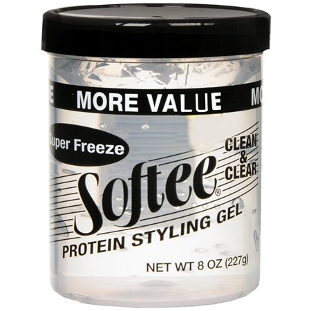 Softee Protein Super Freeze Hair Styling Gel, 8 Ounce