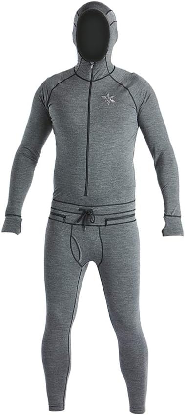 AIRBLASTERMen's Merino Ninja Suit Hooded Outdoor One Piece Base Layer