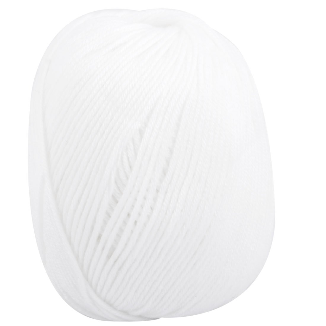 Sourcingmap Acrylic Fiber Handicraft Weaving Tatting Slipper Scarf Shawl Yarn Cord String 50g White