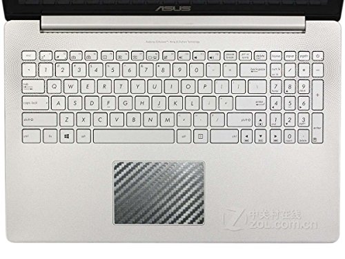 BingoBuy 5-packs Customized Free Cut Trackpad Touchpad Area Decorative Cover Skin Protector Sticker for 15.6'' Asus Zenbook UX501VW UX501JW UX501 (black carbon fiber)