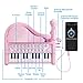 Okreview Piano Toy Keyboard 1 2 3 4 Year Old Kids Birthday Multifunctional with Microphone Pink (24 Keys)