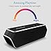 Portable Wireless Bluetooth Speaker - A1 (2017 New Design) 8 watt Wireless Speaker for Outdoor, Home, Car including Stereo Surround Sound Design, Heavy-duty, 24-hour Customer Support. (Black)
