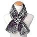 LETHMIK Women's Knit Scarf Rex Rabbit Fur Scarves Collar Winter Warm Neck Multicolor