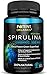 Eco-Pure Spirulina 500 mg – Organic, 100% Vegetarian & Non-GMO – No After Taste and Easy to Swallow Pills – Non-Irradiated Superfood Tablets – 180 Powder Capsules – Made in USA