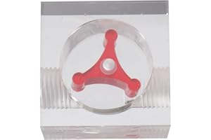 KoiLykke Acrylic Water Cooling Flow Indicator with G1/4 Thread, Transparent Design PC Liquid Cooling Systems