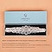 SWEETV Rhinestone Wedding Bridal Belt Bridesmaid Sash for Party Prom Evening Dresses Gown, Silver