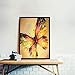 DIY 5D Diamond Painting by Number Kits, Crystal Rhinestone Diamond Embroidery Paintings Pictures Arts Craft for Home Wall Decor, Full Drill. (Butterfly)