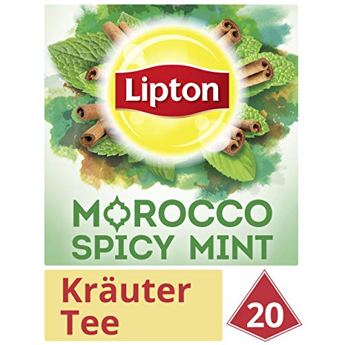 Lipton Kräutertee (für einen orientalischen Teegenuss Marokkanische Minze aus nachhaltigem Anbau) 20 Pyramidenbeutel 1… – Bild 5