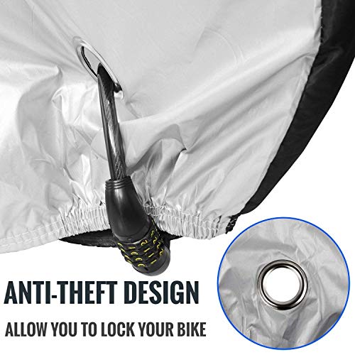 image for Adoric Bike Cover Waterproof Outdoor Bicycle Cover,190T Nylon Portable