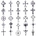 25 pcs Celtic Crosses Charms Assorted Pendants Jewelry Findings for Bracelets, Dangle Earrings, Necklace Jewelry Making