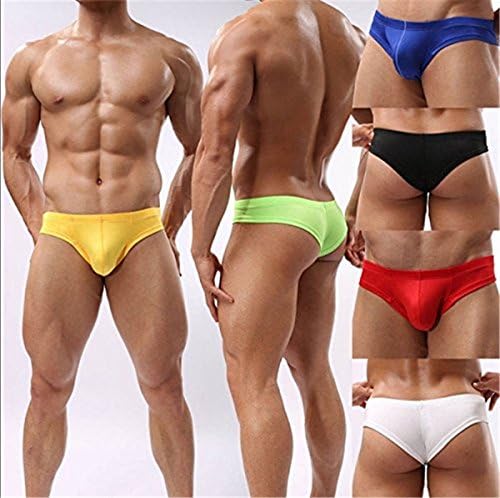 Wyhui OU Men's Sexy Mini boxer underwear underwear comfortable lifting soar bag Bikini boxer Hometop gifts Black L