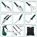 NASUM 10 Pieces Garden Tools Set - Stainless Steel Gardening Tool Case with Trowel Pruner,Rakes, Shovels,Secateurs,Weeding Knife and more,Vegetable Herb Garden Hand Tools,Gifts for Women&Man