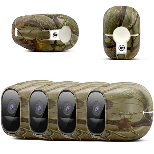 Silicone Skins Compatible for Arlo Pro and Arlo Pro 2 Cameras, Taken Protective Case Cover for Arlo Pro 2 and Pro Security Camera, for Netgear Accessories (4 Pack, Camouflage)